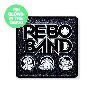 Rebo Band GLOW-IN-THE-DARK Enamel Pin