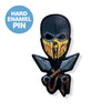 Yellow Kombatant & Crossbones Enamel Pin