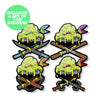 Ninjas & Crossbones Pin Set: The Collector's Edition